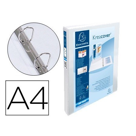 CARPETA EXACOMPTA CANGURO 2 ANILLAS 16 MM DIN A4+ CARTON FORRADO PO...