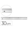 REGLA LIDERPAPEL METALICA ALUMINIO 30 CM