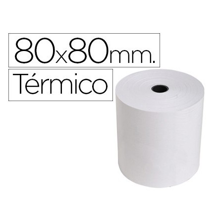 ROLLO SUMADORA EXACOMPTA TERMICO 80 MM X 80 MM 55 G/M2 SIN BISFENOL A