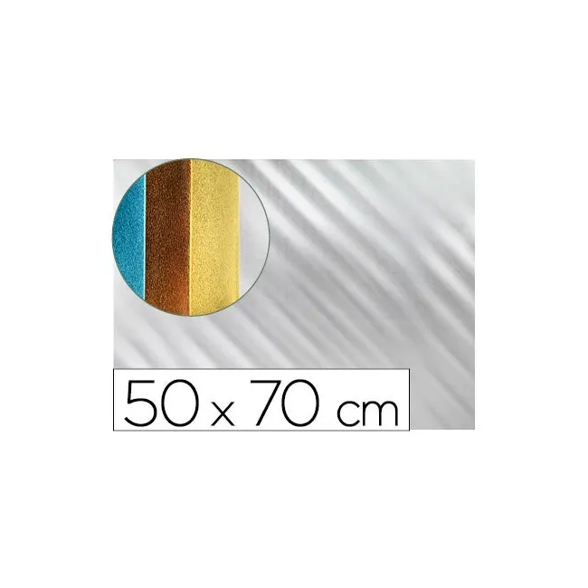 GOMA EVA LIDERPAPEL 50X70 CM ESPESOR 2 MM METALIZADA PLATA