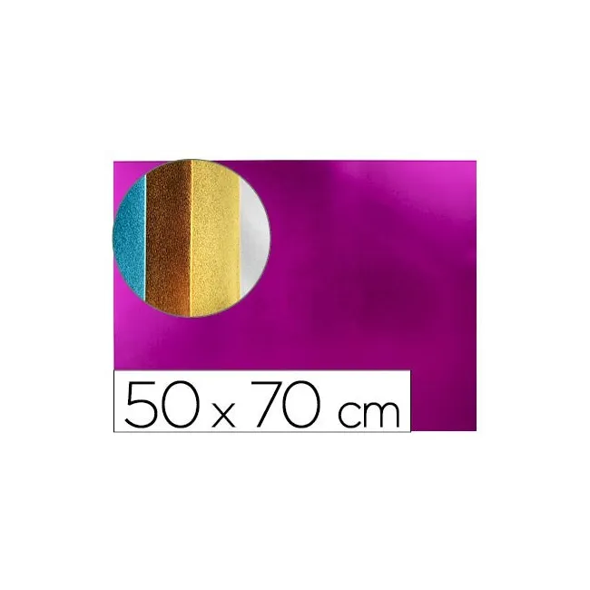 GOMA EVA LIDERPAPEL 50X70 CM ESPESOR 2 MM METALIZADA ROSA