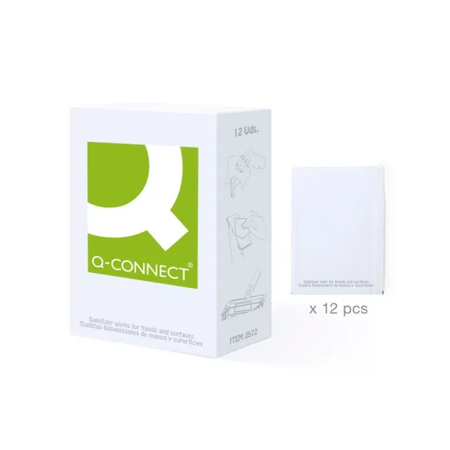 TOALLITA HIGIENIZANTE HIDROALCOHOLICAS PARA MANOS Q-CONNECT MONODOS...