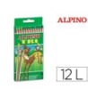 LAPICES DE COLORES ALPINO TRI ESTUCHE DE 12 COLORES SURTIDOS