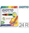 ROTULADOR GIOTTO TURBO COLOR CAJA DE 24 COLORES LAVABLES CON PUNTA ...