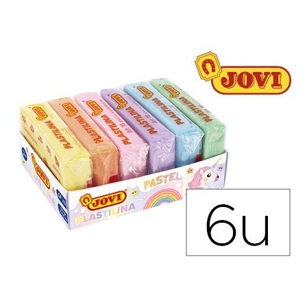 PLASTILINA JOVI 70 SURTIDA TAMAÑO PEQUEÑO COLORES PASTEL SURTIDOS C...