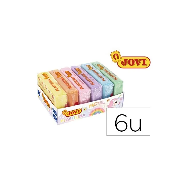 PLASTILINA JOVI 70 SURTIDA TAMAÑO PEQUEÑO COLORES PASTEL SURTIDOS C...