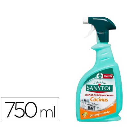 LIMPIADOR DESINFECTANTE SANYTOL PARA COCINAS CON PISTOLA PULVERIZAD...