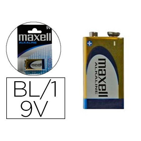 PILA MAXELL ALCALINA 9V LR09 BLISTER DE 1 UNIDAD