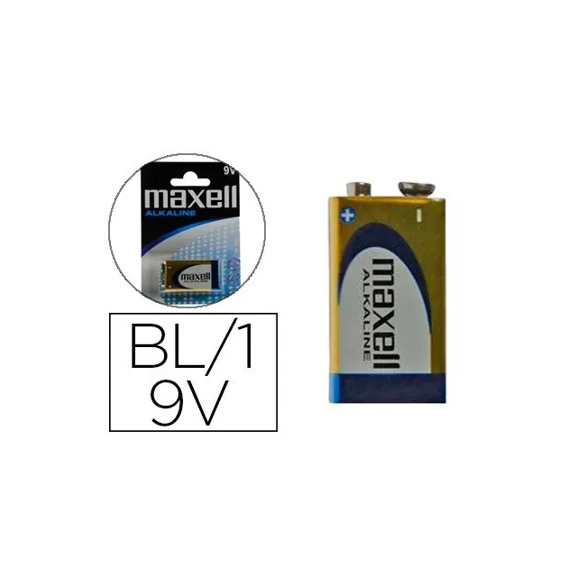 PILA MAXELL ALCALINA 9V LR09 BLISTER DE 1 UNIDAD