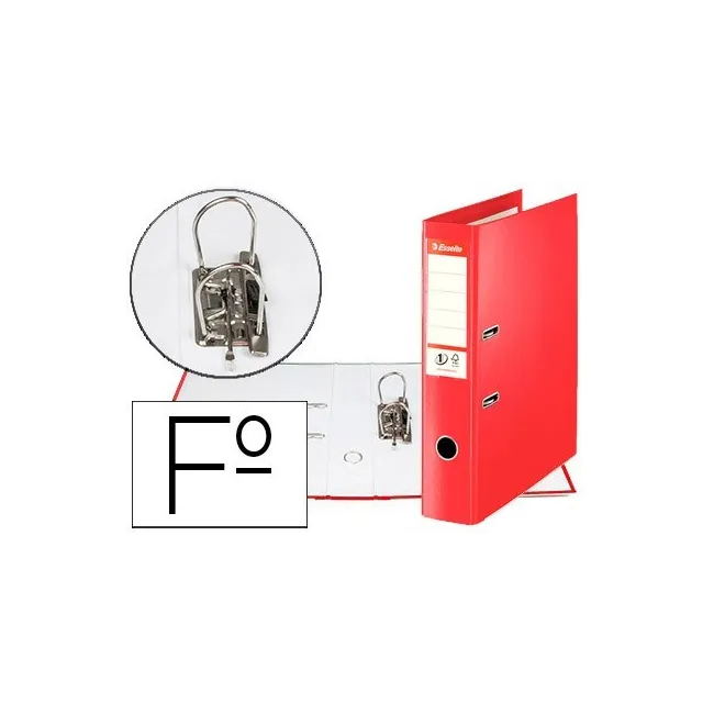 ARCHIVADOR DE PALANCA ESSELTE N 1 POLIPROPILENO FOLIO LOMO 75 MM ROJO