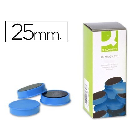 IMANES PARA SUJECION Q-CONNECT IDEAL PARA PIZARRAS MAGNETICAS25 MM ...
