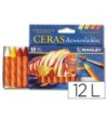 LAPICES DE CERA MASATS ACUARELABLE CAJA DE 12 UNIDADES COLORES SURT...