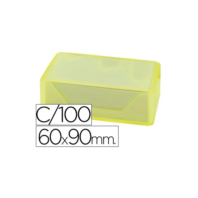 TARJETAS DE VISITAS LIDERPAPEL 90X60MM BLANCA 250G/M2 CAJA DE 100