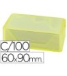 TARJETAS DE VISITAS LIDERPAPEL 90X60MM BLANCA 250G/M2 CAJA DE 100