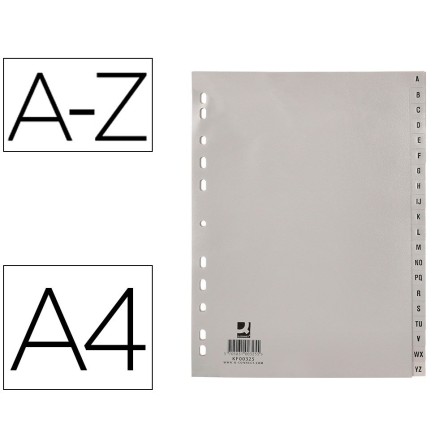 SEPARADOR ALFABETICO Q-CONNECTPLASTICO A-Z DIN A4 -MULTITALADRO