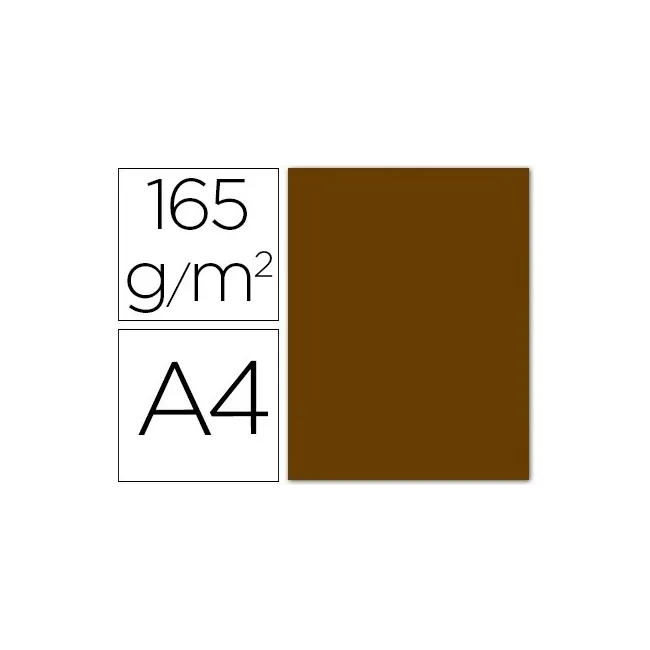 PAPEL COLOR LIDERPAPEL A4 165G / M2 MARRON PERGAMINO PAQUETE DE 9
