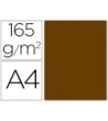 PAPEL COLOR LIDERPAPEL A4 165G / M2 MARRON PERGAMINO PAQUETE DE 9