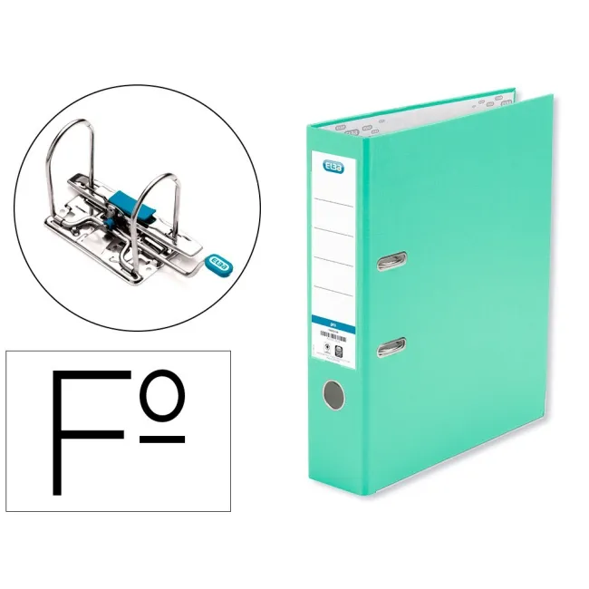 ARCHIVADOR DE PALANCA ELBA CARTON FORRADO PVC CON RADO TOP FOLIO LO...