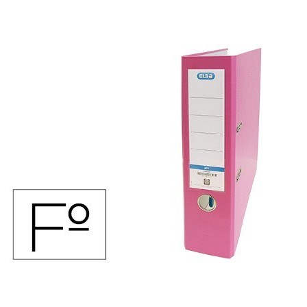 ARCHIVADOR DE PALANCA ELBA CARTON FORRADO PVC CON RADO TOP FOLIO LO...