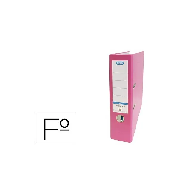 ARCHIVADOR DE PALANCA ELBA CARTON FORRADO PVC CON RADO TOP FOLIO LO...