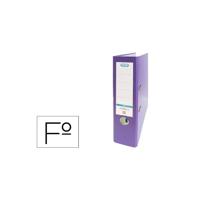 ARCHIVADOR DE PALANCA ELBA CARTON FORRADO PVC CON RADO TOP FOLIO LO...