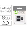 MEMORIA SD MICRO Q-CONNECT FLASH 8 GB CLASE 4 CON ADAPTADOR