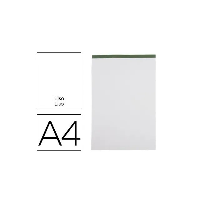BLOC NOTAS LIDERPAPEL LISO A4 80 HOJAS 60 G/M2 PERFORADO SIN TAPA