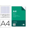 RECAMBIO LIDERPAPEL A4 100 HOJAS 100G/M2 CUADRO 4MM CON MARGEN 4 TA...