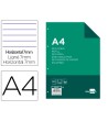 RECAMBIO LIDERPAPEL A4 100 HOJAS 100G/M2 HORIZONTAL CON DDOBLE MARG...
