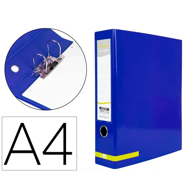 ARCHIVADOR DE PALANCA LIDERPAPEL A4 COLOR SYSTEM FORRADO SIN RADO L...
