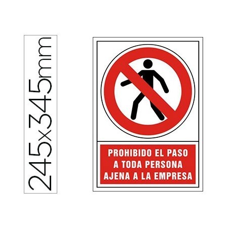 PICTOGRAMA SYSSA SEÑAL DE PROHIBICION PROHIBIDO EL PASO A TODA PERS...