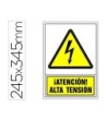 PICTOGRAMA SYSSA SEÑAL DE ADVERTENCIA ATENCION! ALTA TENSION EN PVC...