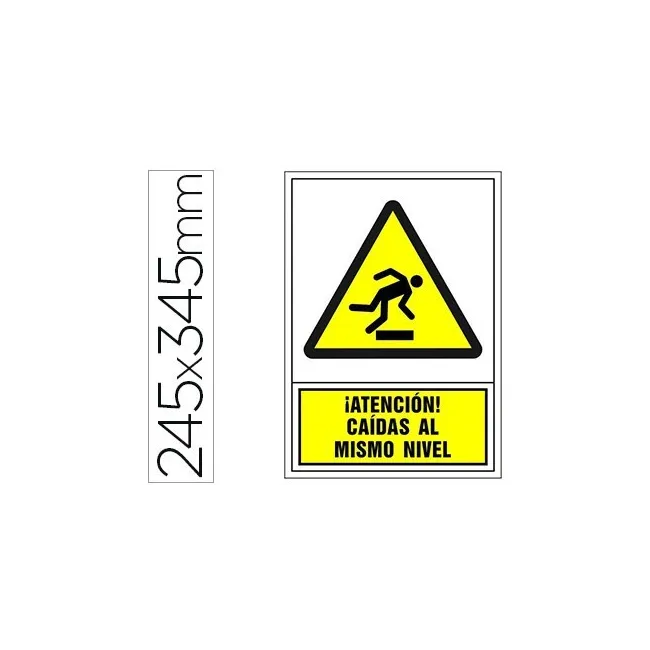 PICTOGRAMA SYSSA SEÑAL DE ADVERTENCIA ATENCION! CAIDAS AL MISMO NIV...
