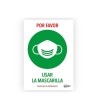 SEÑAL ADHESIVA AVERY USAR LA MASCARILLA DIN A4 RESISTENTE A LOS RAY...
