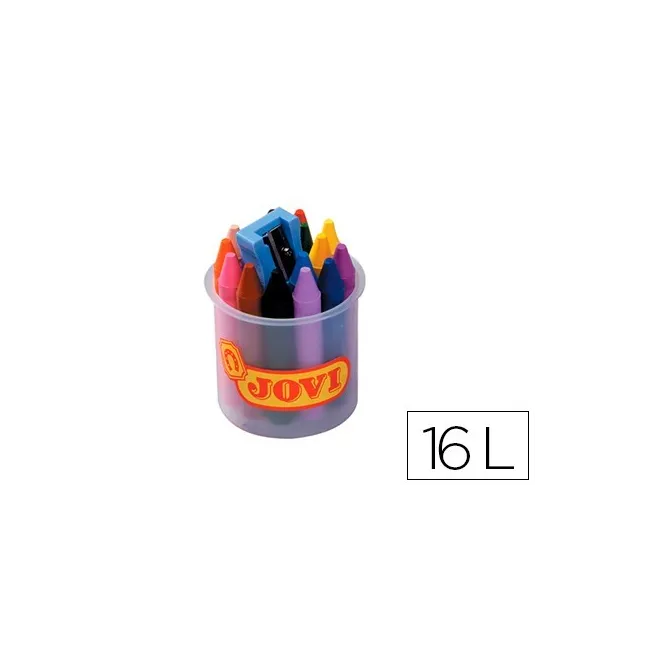 LAPICES CERA JOVICOLOR -BOTE DE 16 COLORES