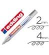 ROTULADOR EDDING PUNTA FIBRA 750 PLATA PUNTA REDONDA 2-4 MM