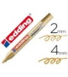 ROTULADOR EDDING PUNTA FIBRA 750 ORO PUNTA REDONDA 2-4 MM