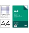 RECAMBIO LIDERPAPEL A4 100 HOJAS 100 G/M2 CUADRO 5 MM 4 TALADROS BA...