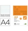 RECAMBIO LIDERPAPEL A4 100 HOJAS 100 G/M2 RAYADO HORIZONTAL CON MAR...
