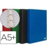 CARPETA DE 4 ANILLAS 25MM REDONDAS LIDERPAPEL CUARTO CARTON FORRADO...