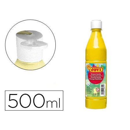 TEMPERA LIQUIDA JOVI ESCOLAR 500 ML AMARILLO CLARO