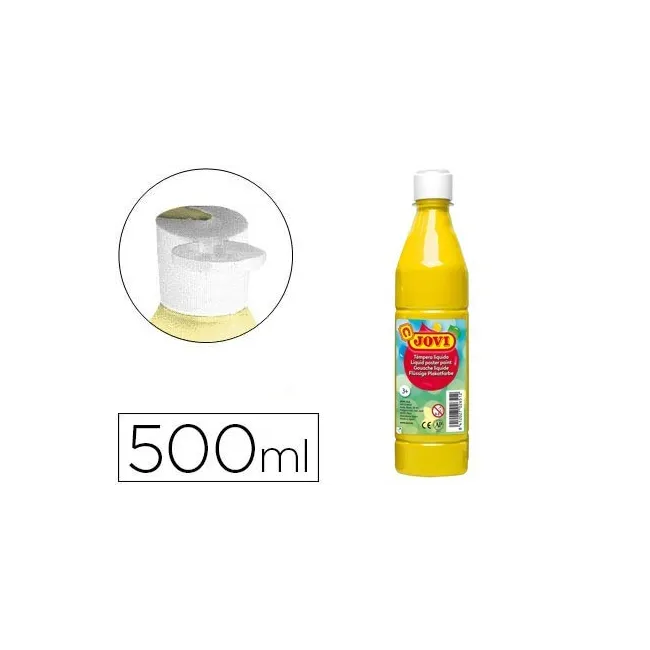 TEMPERA LIQUIDA JOVI ESCOLAR 500 ML AMARILLO CLARO
