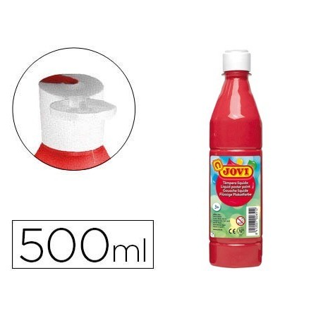 TEMPERA LIQUIDA JOVI ESCOLAR 500 ML BERMELLON