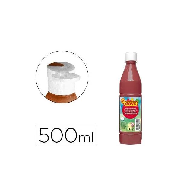 TEMPERA LIQUIDA JOVI ESCOLAR 500 ML MARRON