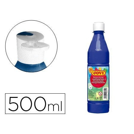 TEMPERA LIQUIDA JOVI ESCOLAR 500 ML AZUL ULTRAMAR