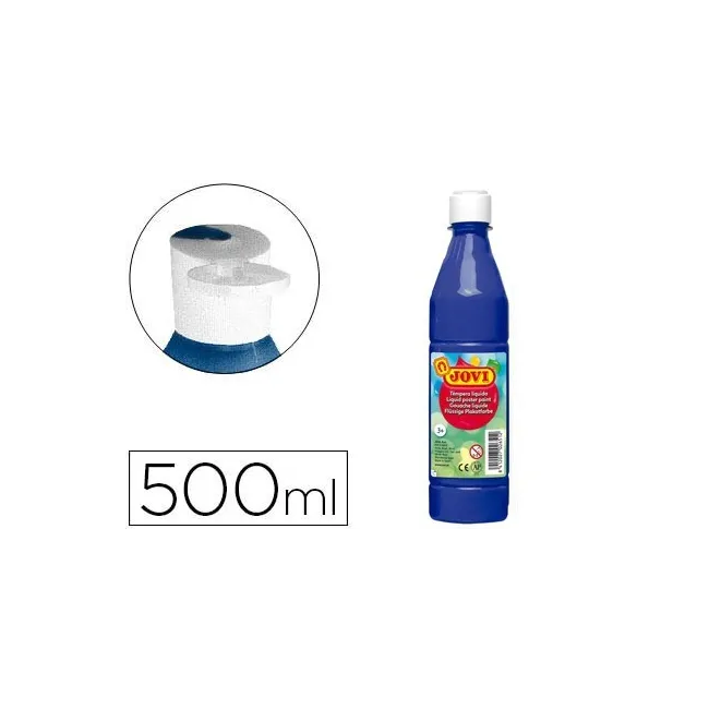 TEMPERA LIQUIDA JOVI ESCOLAR 500 ML AZUL ULTRAMAR