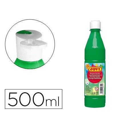 TEMPERA LIQUIDA JOVI ESCOLAR 500 ML VERDE MEDIO