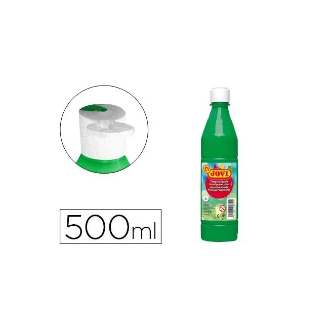 TEMPERA LIQUIDA JOVI ESCOLAR 500 ML VERDE MEDIO