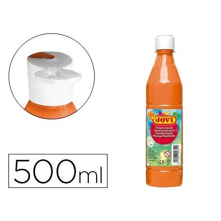 TEMPERA LIQUIDA JOVI ESCOLAR 500 ML NARANJA