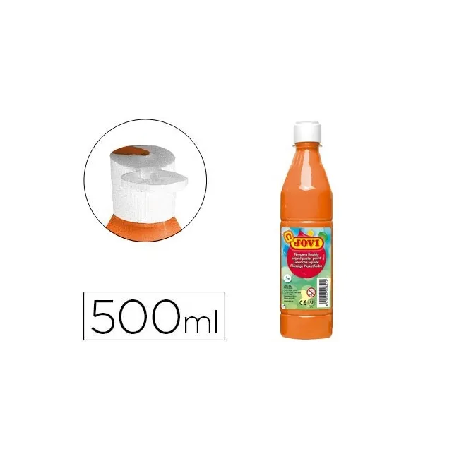 TEMPERA LIQUIDA JOVI ESCOLAR 500 ML NARANJA
